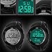 Gosasa Men's Military Style Digital LCD Display Waterproof Sports Wrist Watch - Green