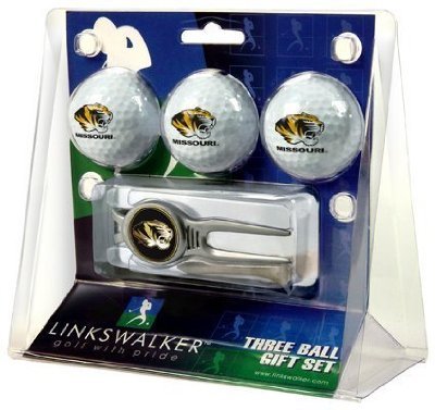 Missouri Tigers 3 Golf Ball Gift Pack W/ Kool Tool - Ncaa College Athletics