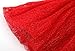 Wennikids Baby-Girls Red Rose Flower Christening Birthday Party Dress 6-9M