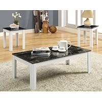 Monarch Specialties 3-Piece Promotional Table Set, Grey