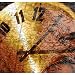 Analog Clock Superimposed on Antique Map Photographic Poster Print, 16x16