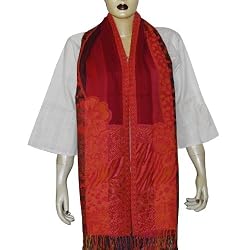 India Costumes Stoles Wool for Womens India 27 x 72 inches