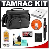 Tamrac 3350 Aero 50 Camera Bag (Black) + Accessory Kit for Canon Rebel XSi, XS, XTi, 40D, Nikon D40, D60, D80, D200, D300, D700, Olympus Evolt E-410, E-420, E-510, E-520, and Sony Alpha A200, A300, A350, A700 Digital SLR