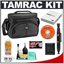 Tamrac 3350 Aero 50 Camera Bag (Black) + Accessory Kit for Canon Rebel XSi, XS, XTi, 40D, Nikon D40, D60, D80, D200, D300, D700, Olympus Evolt E-410, E-420, E-510, E-520, and Sony Alpha A200, A300, A350, A700 Digital SLR