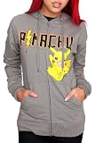 Pokemon Pikachu Grey Girls Hoodie Plus Size 3XL Image of Pokemon Pikachu Grey Girls Hoodie Plus Size 3XL