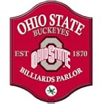 Ohio State University Buckeyes Wooden Pub Style Wall Sign