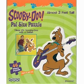 Scooby-Doo! Pal Size Puzzle - Yikes! It's Scooby-Doo With a Guitar! 46pc by Pressman Toy