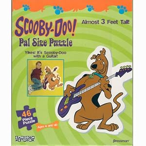 Scooby-Doo! Pal Size Puzzle - Yikes! It's Scooby-Doo With a Guitar! 46pc by 