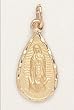 10 Kt Gold Religious Medal - Our Lady of Guadalupe - Guardian Angel - Premium Box