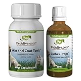 Pet Alive Cushex Drops and Skin and Coat Tonic Combo Pack
