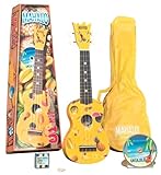 Mahalo UK-30Y Painted Economy Soprano Ukulele Outfit (Yellow, Carrying Bag)