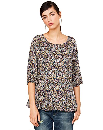 (ユナイテッドカラーズオブベネトン) UNITED COLORS OF BENETTON ペイズリー柄半袖トップスDDW2