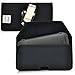 Turtleback Belt Clip Case Compatible with HTC One M9 Black Holster Nylon Pouch with Heavy Duty Rotating Belt Clip Horizontal Made in USA