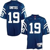 Johnny Unitas Baltimore Colts Blue NFL Premier 1967 Throwback Jersey