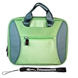 Sony DVP-FX730 7-Inch Portable DVD Player Kroo 2 Tone Tag Series Case Green + Includes a 4-Inch EbigvalueTM Determination Hand Strap