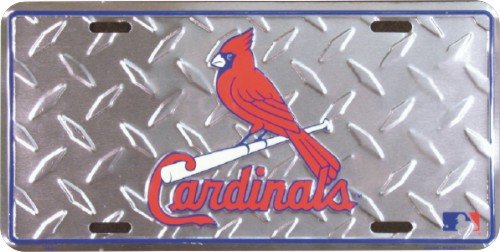 St Louis Cardinals Diamond Emboss Auto Tag
