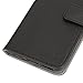 Evecase iPhone 6S Case, Leather Wallet Folio Case with Credit Card ID Slots, Currency Pocket, Hand Strap and Stand for Apple iPhone 6S / 6 4.7”- Black