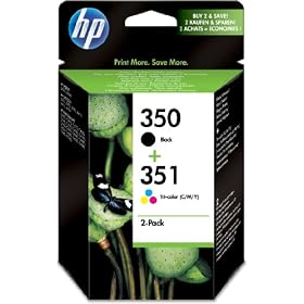 HP Original 350/351 Combo-Pack Inkjet Print Cartridges (Black/Tri-colour)