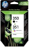 HP Original 350/351 Combo-Pack Inkjet Print Cartridges (Black/Tri-colour)