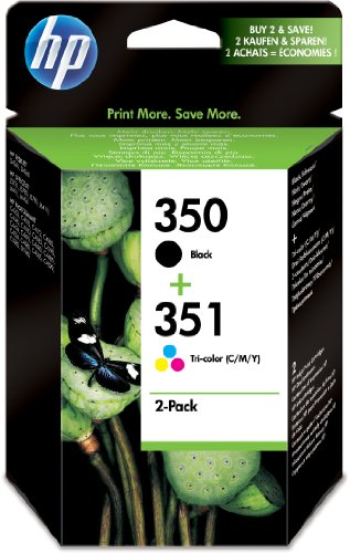 HP Original 350/351 Combo-Pack Inkjet Print Cartridges (Black/Tri-colour)
