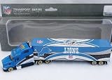 *RARE* LIMITED EDITION GOLD WHEELS VARIATION 2008 DETROIT LIONS NFL SEMI DIECAST TRACTOR TRAILER TRUCK by UPPERDECK