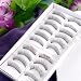 10 Pairs natural Long false Eye lash party disco eyelashes make up black