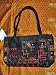 Black Boho Banjara Gypsy India Sari Tapestry Handbag Purse