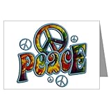 IMAGE OF Greeting Cards (10 Pack) PEACE Peace Symbol