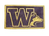 Washington Huskies Bleached Welcome Mat (Doormat) 18