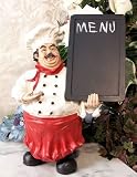 Shapely Chef Menu Board Figurine