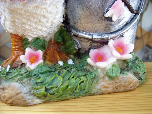 Blumentopf, Eimer mit Ente Gartendeko