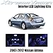 XtremeVision Nissan Altima Sedan 2007-2012 (10 Pieces) Blue Premium Interior LED Kit Package + Installation Tool Tool