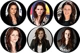 Set of 6 KRISTEN STEWART 1.25