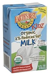 Earth's Best Milk 2% Reduced Fat Low Fat, 8-Ounce Boxes (Pack of 27)