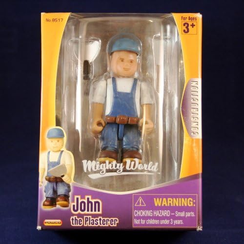 MIGHTY WORLD John the Plasterer Construction Series 3" Figure &amp; Accessories
