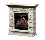 Dimplex Lincoln Electric Fireplace with 20 Inch Firebox, Rustic Stone, GDS20-ST1037