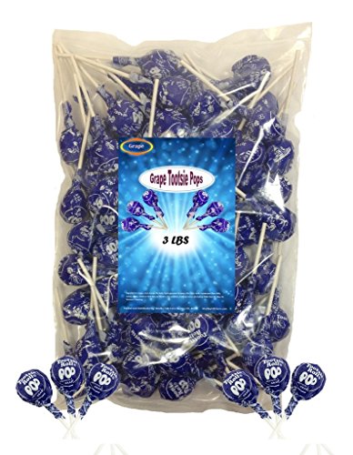 Grape Tootsie Roll Pops 3 Lbs