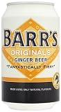 Barrs Originals Soft Drink, Ginger Beer, 330 ml Can (Pack of 24)