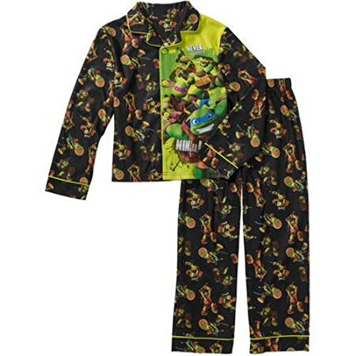 Teenage Mutant Ninja Turtles Little Boys Button Front Pajama Pajama Set