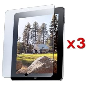 3 Pack Screen Protector for iPad 1 Cleare by