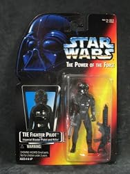 Star Wars Power of the Force Tie Fighter Pilot Action Figure with Imperial Issue Blaster Pistol