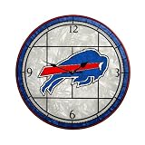 Buffalo Bills 12 Inch Art Glass Clock