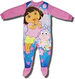 Dora and Boots Pink Footed Sleeper for Toddlers