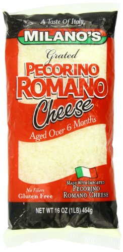Milano s romano cheese bags, grated pecorino, 16 ounce