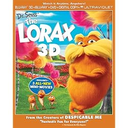 Dr. Seuss' The Lorax (Blu-ray 3D/Blu-ray/DVD Combo + Digital & UltraViolet Copies)