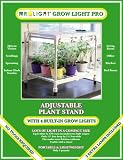 Mr. Light Grow Light Pro with 4 Linked 8-Watt Grow Lights and Adjustable Shelf