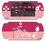 Pink Abstract Flower Decorative Protector Skin Decal Sticker for Sony Playstation PSP 1000 Portable System