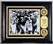 Franco Harris Pittsburgh Steelers Autographed Photomint with Gold Coins