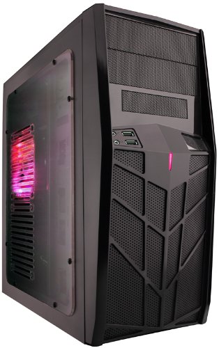 Apevia X-Trooper Jr Mid Tower Case w Red LEDB0075C4L4M : image