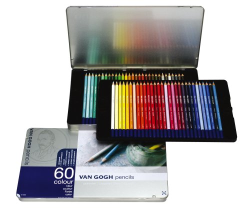 ヴァンゴッホ色鉛筆60色セセット(メタルケース入り)